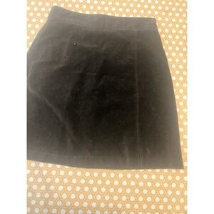 Talbots  Black‎ Velvet Skirt Girls Size 14 A-Line